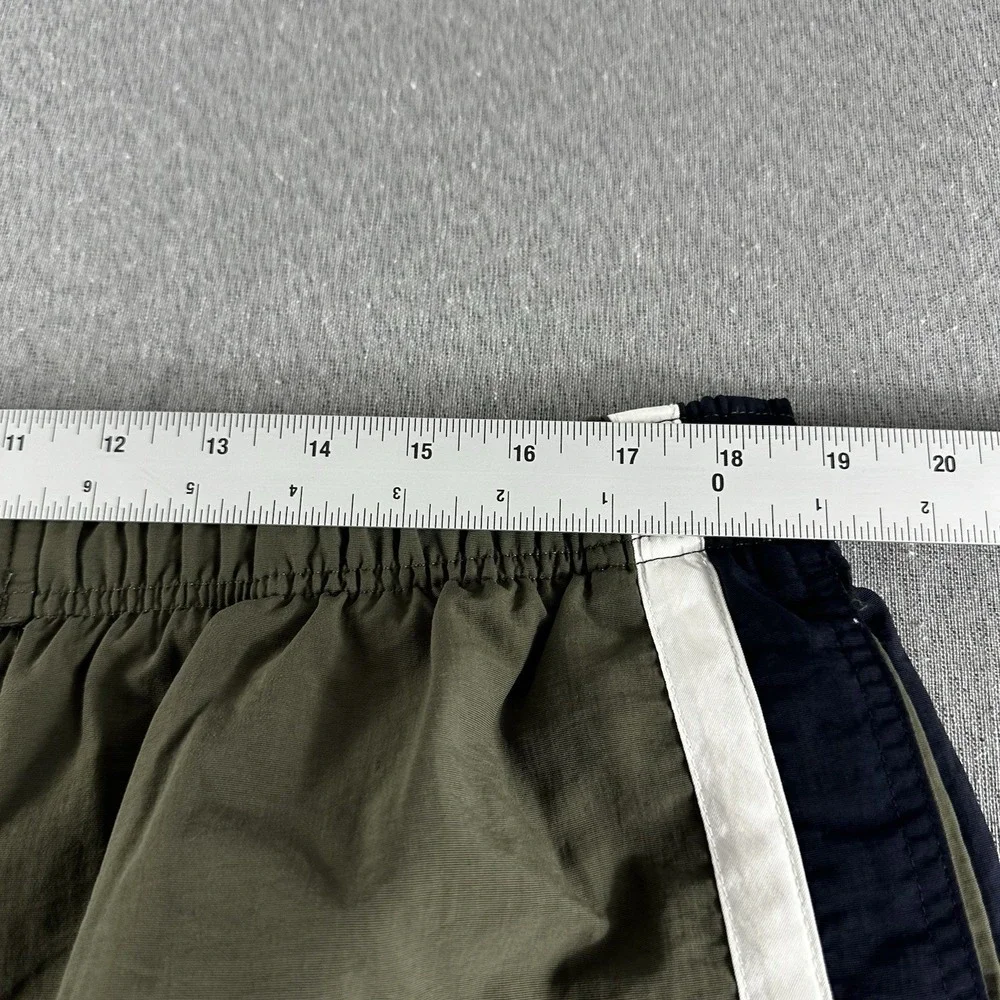 Nautica‎ Swim Trunks Mens XL Green Lined Drawstring Elastic Color Block Lined